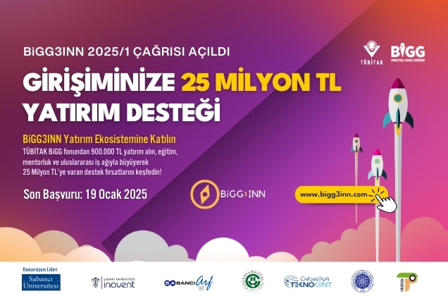 Start Your 25 Million TL Entrepreneurship Financing Journey with BiGG3INN!