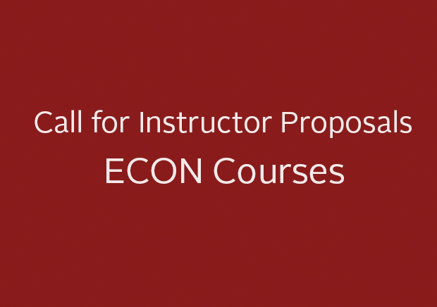 Call for Instructor Proposals - ECON Courses