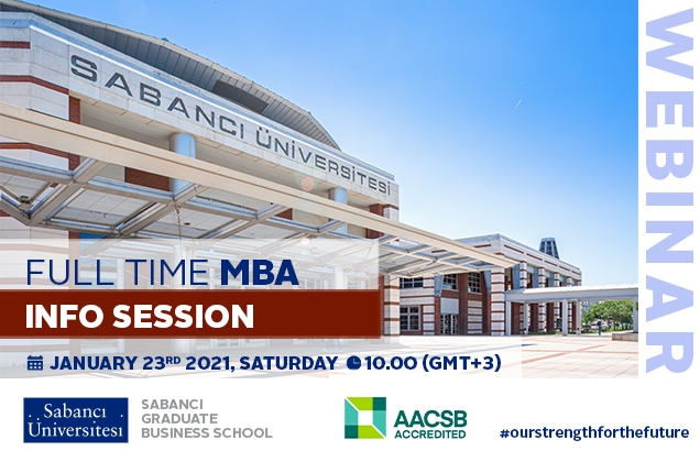 Full- time MBA Program Information Session will be held on January 23rd