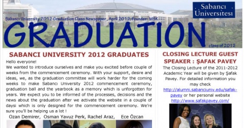 2012 Graduation Class Newspaper was published 2012 Graduation Class Newspaper was published
