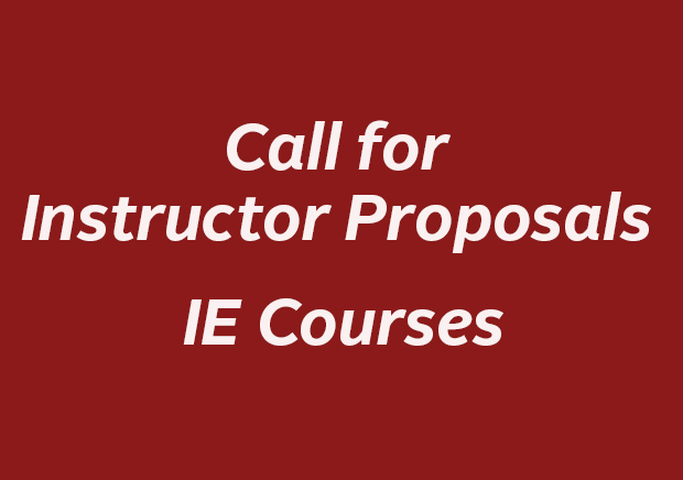Call for Instructor Proposals - IE Courses