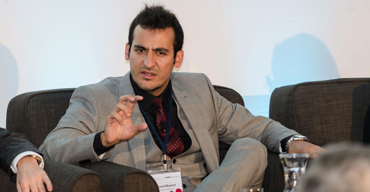 Sabancı University MBA student Kamil Majeed spoke at the Global Compact