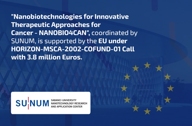 &quot;Nanobiotechnologies for Innovative Therapeutic Approaches for Cancer- NANOBIO4CAN&quot;, coordinated by SUNUM, has been supported by the EU under HORIZON-MSCA-2002-COFUND-01 Call with 3.8 million Euros