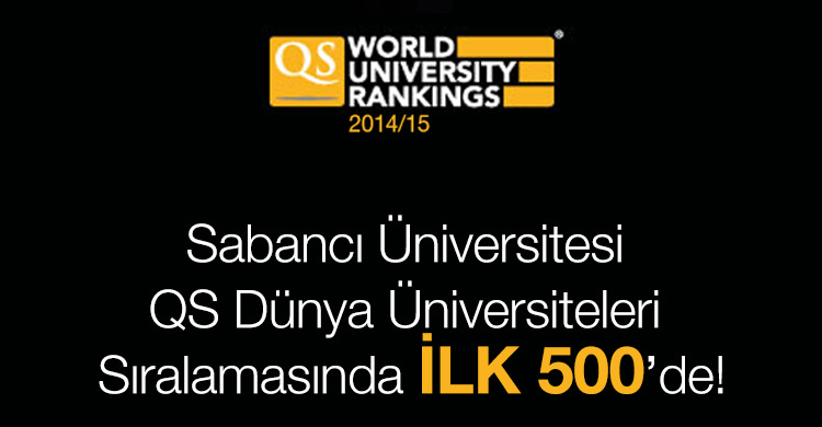 Sabancı University is among the top 500 universities of the world