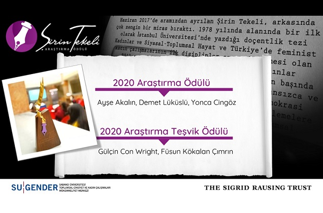 Şirin Tekeli 2020 Research Award Ceremony and Conference were held