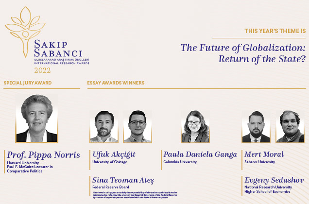 2022 Sakıp Sabancı International Research Awards have been Announced