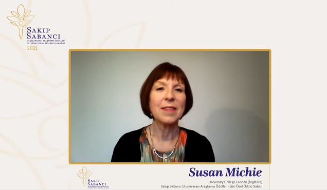 Professor Susan Michie won the Jury Prize at the 2021 Sakıp Sabancı International Research Awards