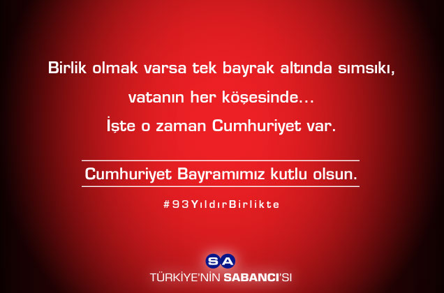 Cumhuriyet Bayramımız Kutlu Olsun