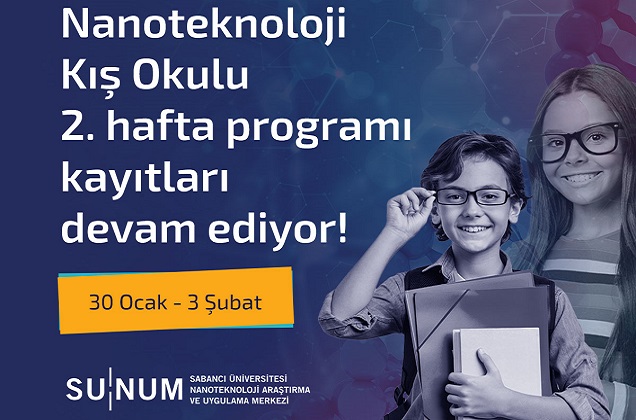 Nanoteknoloji Kış Okulu 2. hafta programının kayıtları devam ediyor