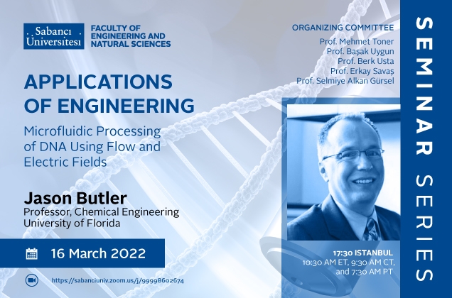 Jason Butler'den "Microfluidic Processing of DNA using Flow and Electric Fields" semineri