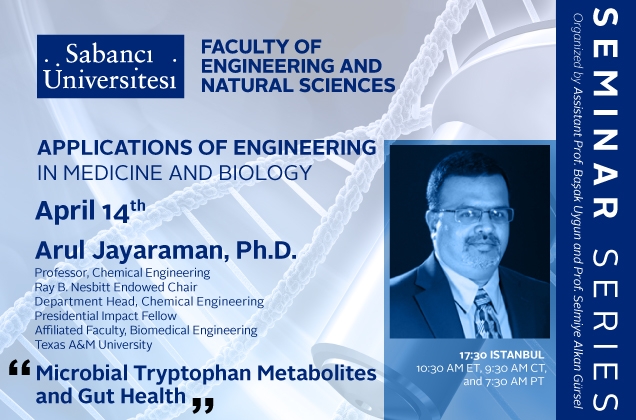 Arul Jayaraman'dan "Microbial Tryptophan Metabolites and Gut Health" semineri