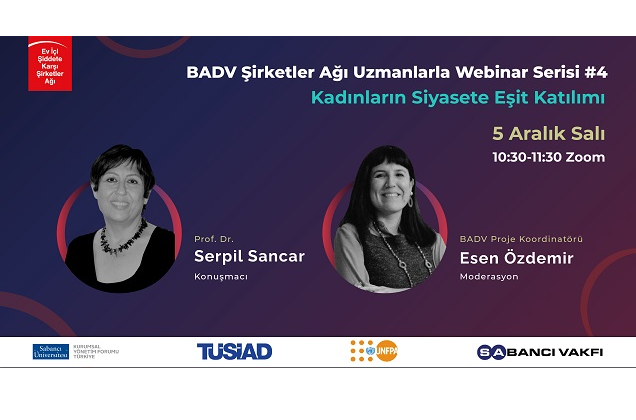 “Kadınların Siyasete Eşit Katılımı” Webinarına Davetlisiniz