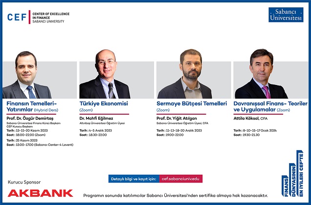 CEF Sertifika Programları 2023 Güz Dönemi Takvimi Açıklandı