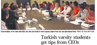 CEO'larla Çay Sohbetleri Ekibi Yabancı Basında