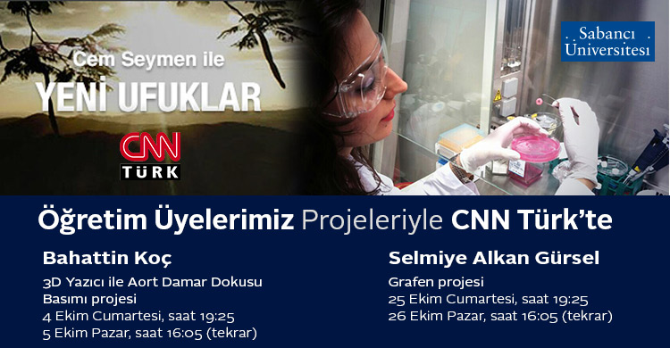 Öğretim Üyelerimiz Projeleriyle CNN Türk’te