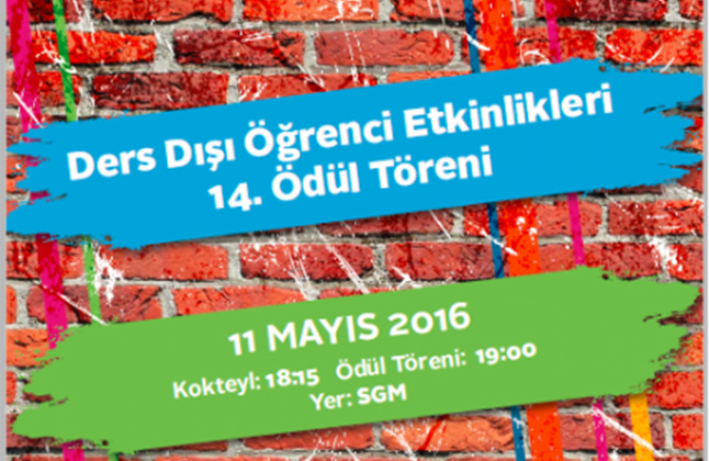 Dersdışı Öğrenci Etkinlikleri Ödülü