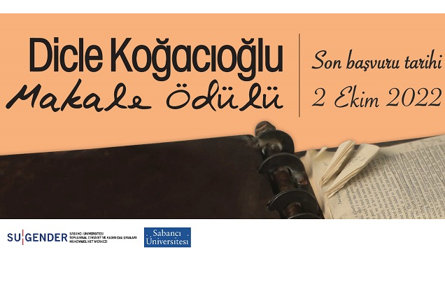 Dicle Koğacıoğlu Makale Ödülü 2022 İçin Son Başvuru Tarihi 2 Ekim