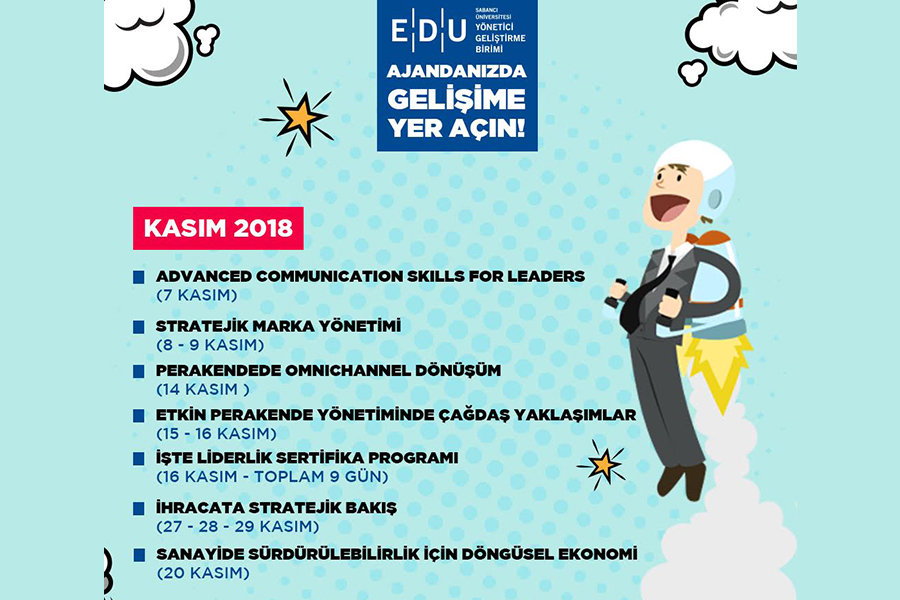 EDU’dan profesyonellere yönelik eğitimler