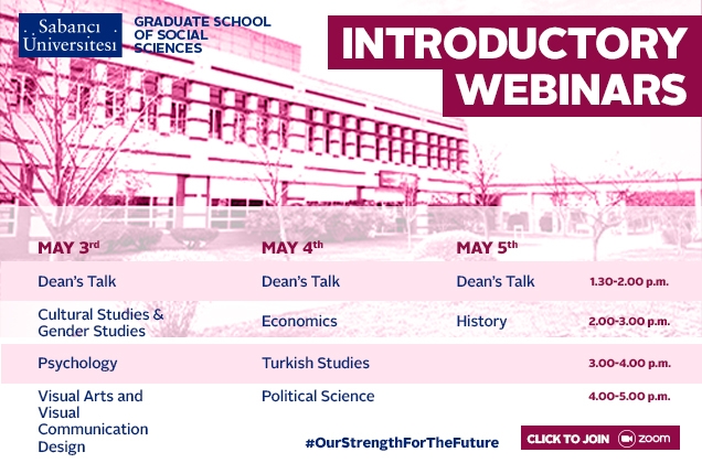Sosyal Bilimler Enstitüsü Lisansüstü Program Tanıtım Webinarları başlıyor