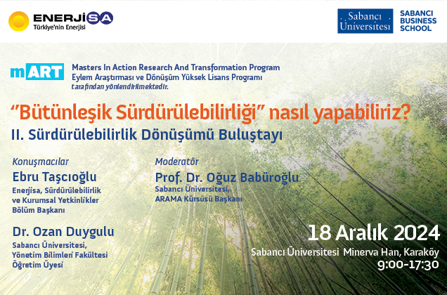 II. Sürdürülebilirlik Dönüşümü Buluştayı Gerçekleşecek