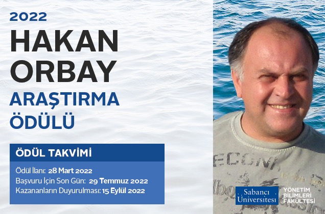 Hakan Orbay 2022 Araştırma Ödülü için Başvurular Başladı
