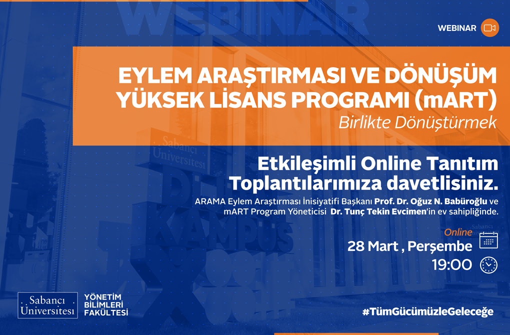 Eylem Araştırması ve Dönüşüm Yüksek Lisans Programı Tanıtım Toplantısı