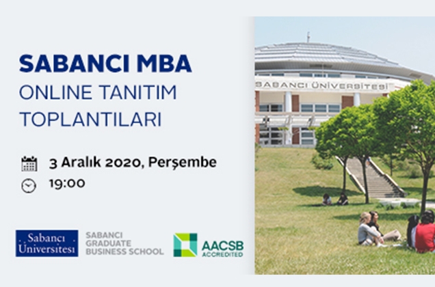 Tam Zamanlı MBA Programı Online Tanıtım Toplantısına davetlisiniz