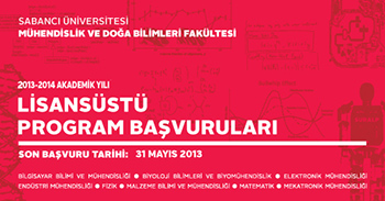 2013-2014 Güz Dönemi Fen Bilimleri Enstitüsü Lisansüstü Başvuruları