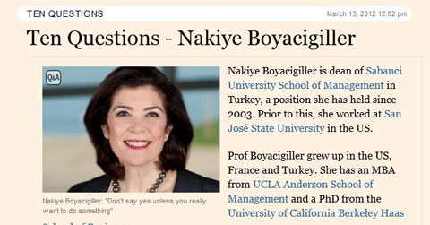 Financial Times: "10 Soruda Nakiye Boyacıgiller"