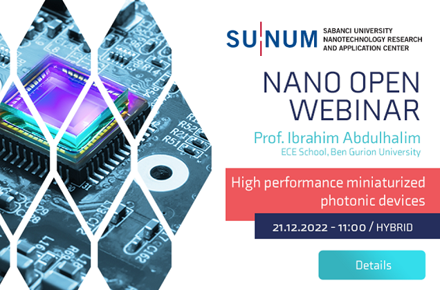 Nano Open Seminer Serisi'nin yeni konuğu Prof. Ibrahim Abdulhalim