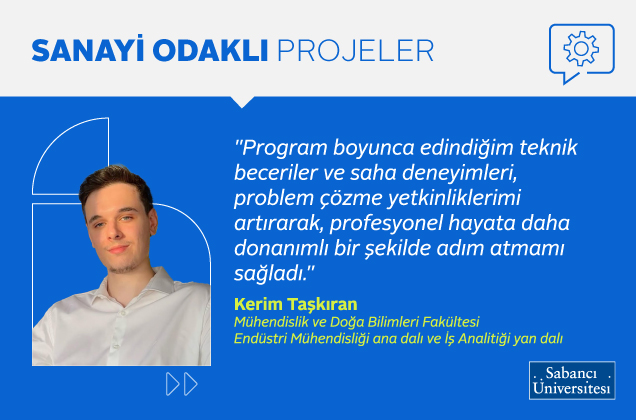 Sanayi Odaklı Projeler ENS 491 Mezuniyet Programı Röportajı: Kerim Taşkıran