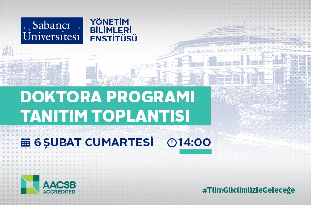 Yönetim Bilimleri Enstitüsü Doktora Programı Tanıtım Toplantısına Davetlisiniz