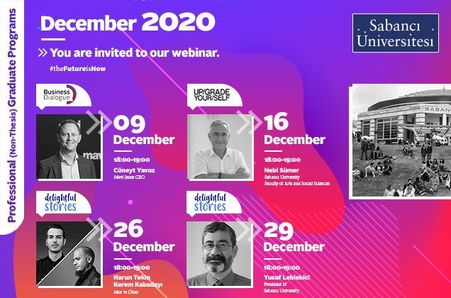 Profesyonel Yüksek Lisans Programları Webinar Serisi Başlıyor