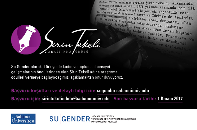 Şirin Tekeli Anısına Araştırma Ödülü