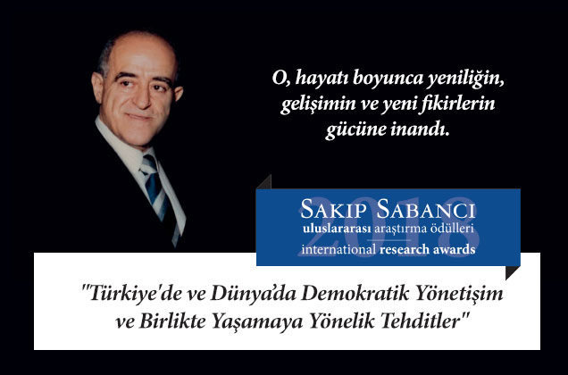 Sakıp Sabancı’yı Uluslararası Araştırma Ödülü ile Anıyoruz