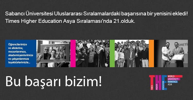 Sabancı Üniversitesi Dünya Çapında Başarılarını Sürdürüyor