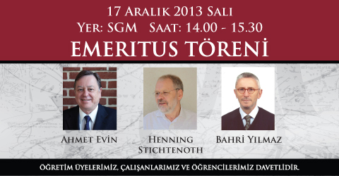 Emeritus Öğretim Üyeliği Töreni