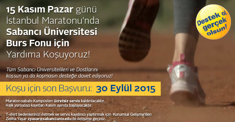 bur fonu maratonu-sabancı üniversitesi
