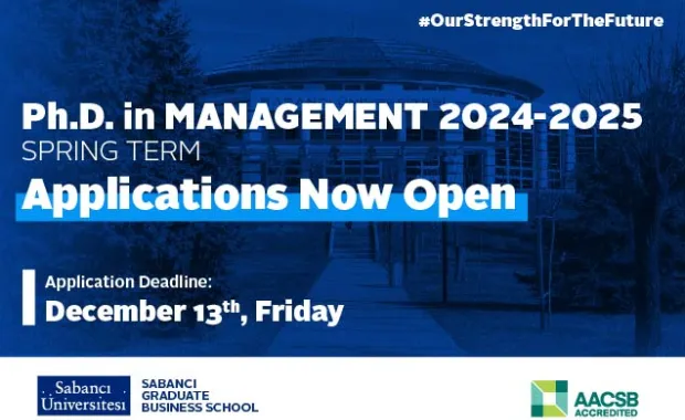 2024-25 Spring Term Ph.D. in Management Program Application Deadline is December 13th, 2024