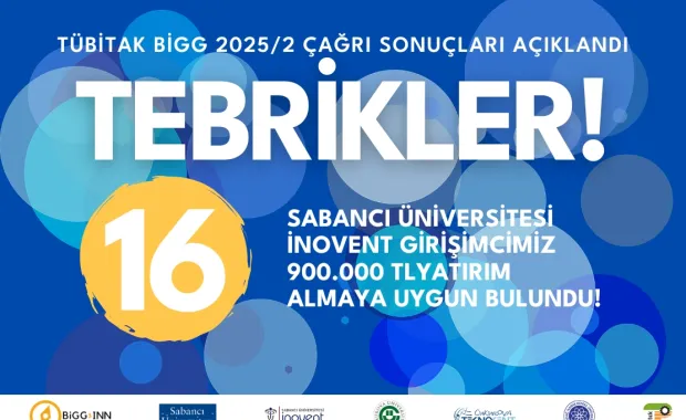 Sabancı Üniversitesi İnovent Liderliğinde 16 Girişime “Mükemmeliyet Mührü”
