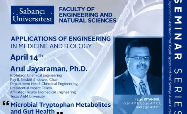 Arul Jayaraman'dan "Microbial Tryptophan Metabolites and Gut Health" semineri