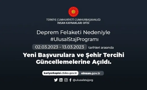 Cumhurbaşkanlığı İnsan Kaynakları Ofisi&#039;nden Duyuru