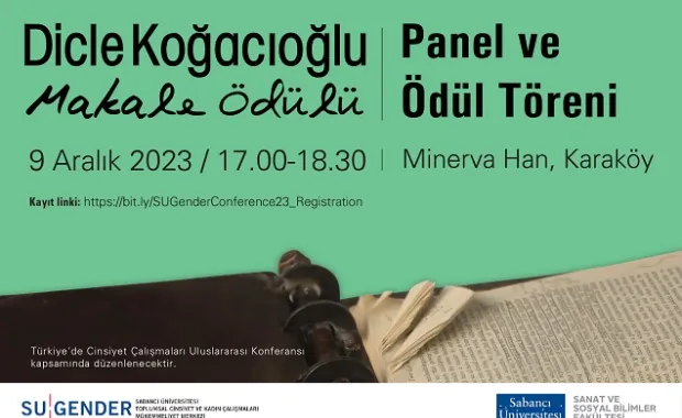 Dicle Koğacıoğlu Makale Ödülü Panel ve Ödül Töreni