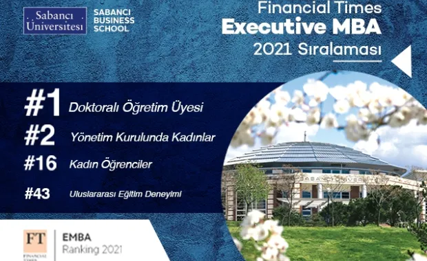 Sabancı Executive MBA Programı, Dünyanın En İyi İşletme Okulları Arasında