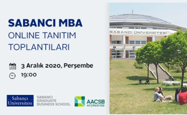 Tam Zamanlı MBA Programı Online Tanıtım Toplantısına davetlisiniz