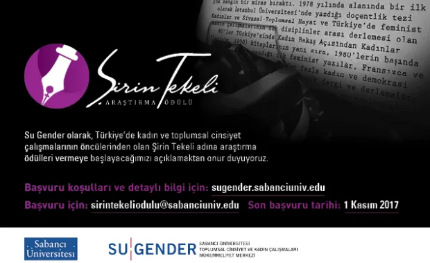 Şirin Tekeli Anısına Araştırma Ödülü
