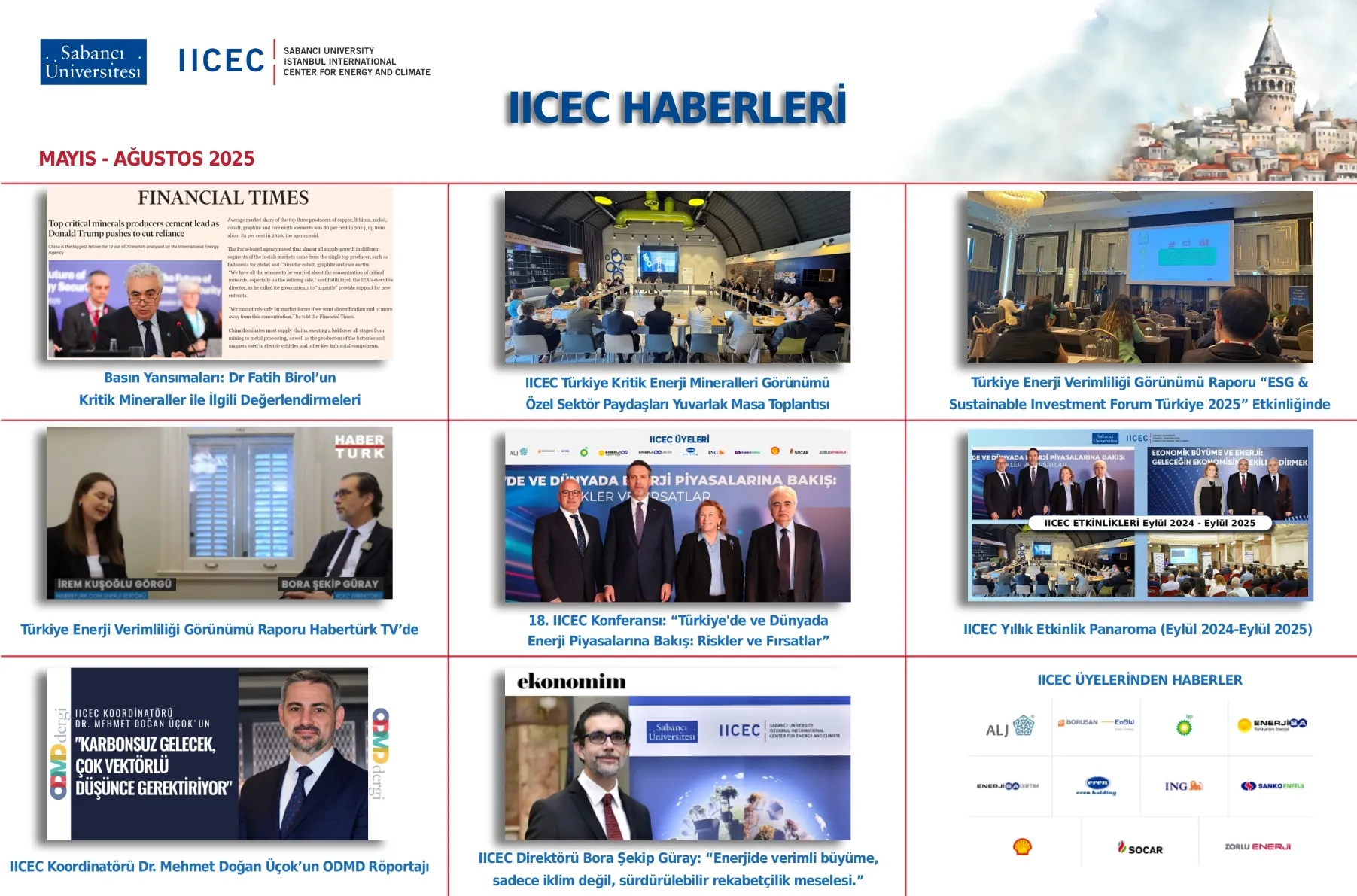 IICEC Haberleri Mayıs - Ağustos 2025 Sayısı Yayınlandı