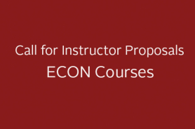 Call for Instructor Proposals - ECON Courses Resmi