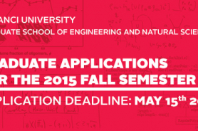 2015- 2016 Fall Term Applications to Engineering and Natural Sciences Graduate Programs Resmi