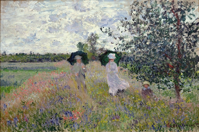 Argenteuil Yakınlarında Yürüyüş, Claude Monet, 1875